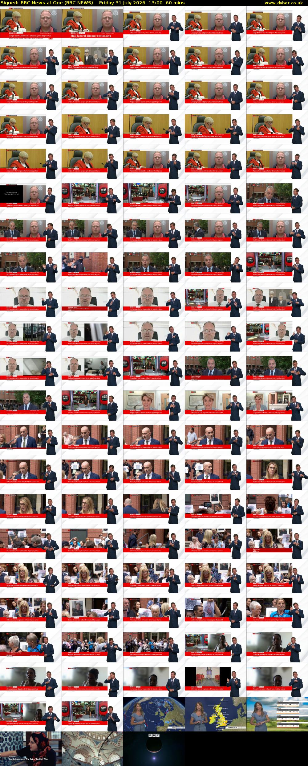 Signed: BBC News at One (BBC NEWS) Friday 31 July 2026 13:00 - 14:00