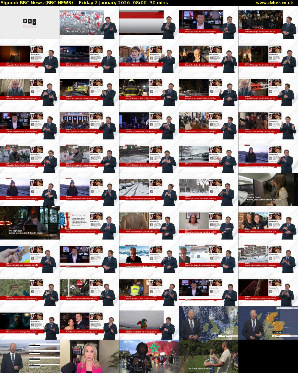 Signed: BBC News (BBC NEWS) Friday 2 January 2026 08:00 - 08:30