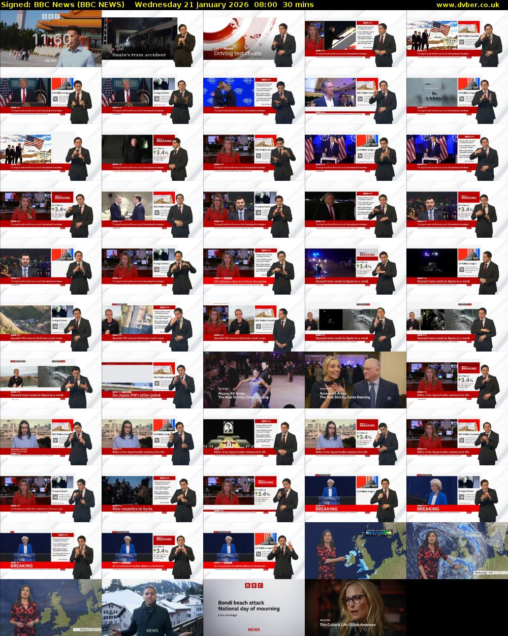 Signed: BBC News (BBC NEWS) Wednesday 21 January 2026 08:00 - 08:30