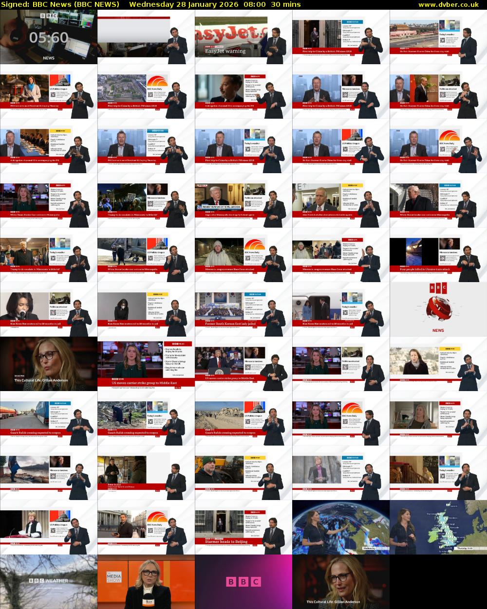 Signed: BBC News (BBC NEWS) Wednesday 28 January 2026 08:00 - 08:30