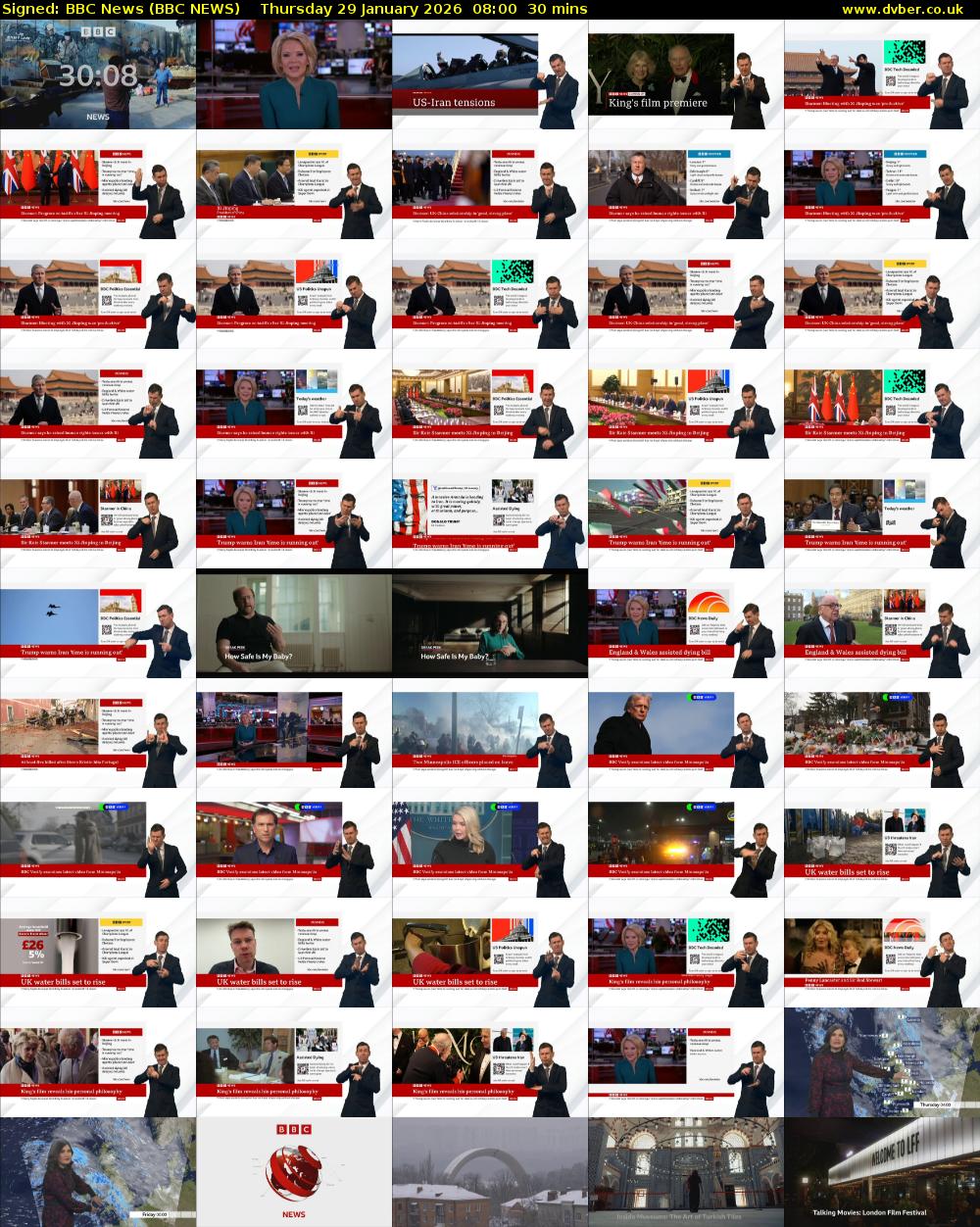 Signed: BBC News (BBC NEWS) Thursday 29 January 2026 08:00 - 08:30