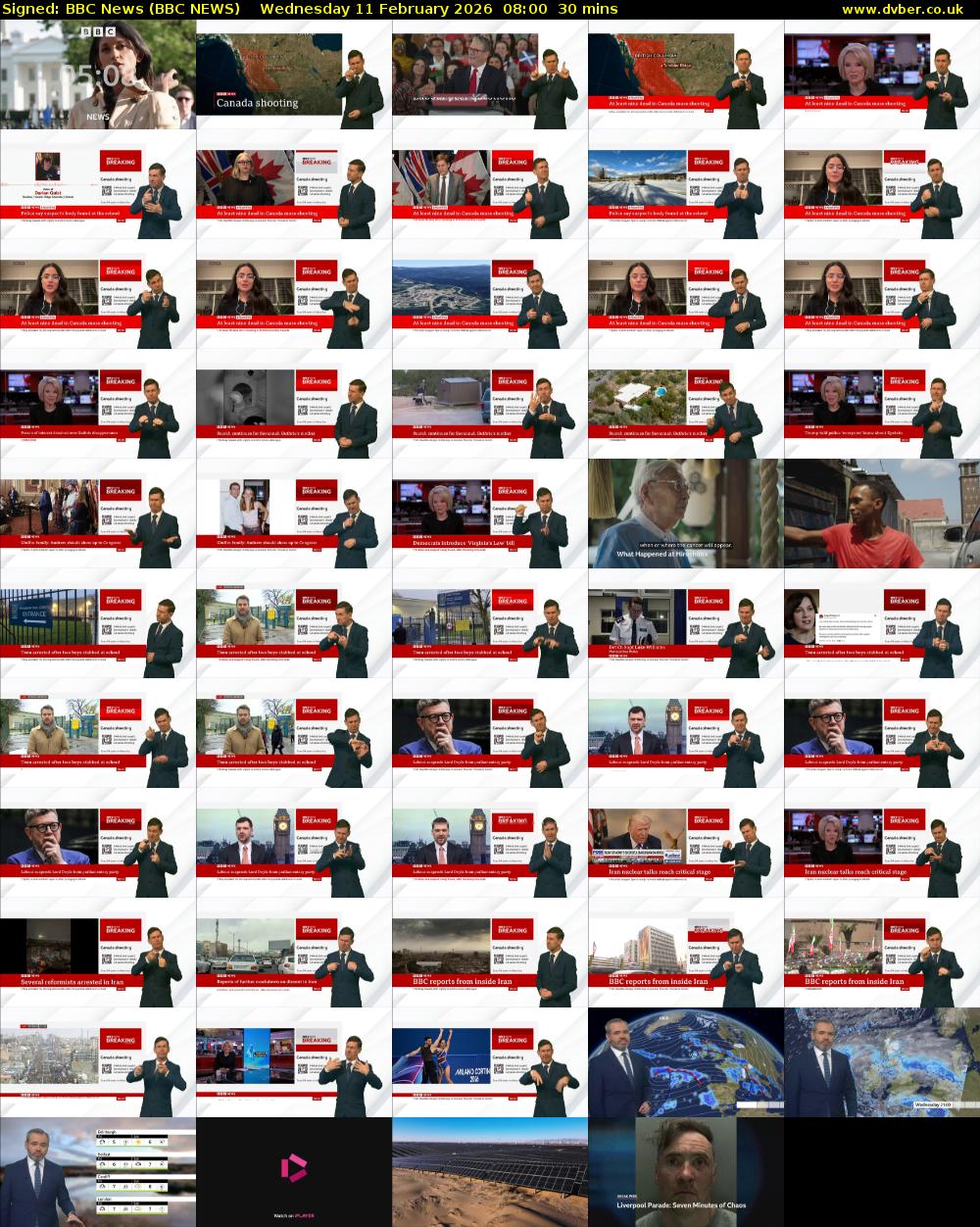 Signed: BBC News (BBC NEWS) Wednesday 11 February 2026 08:00 - 08:30