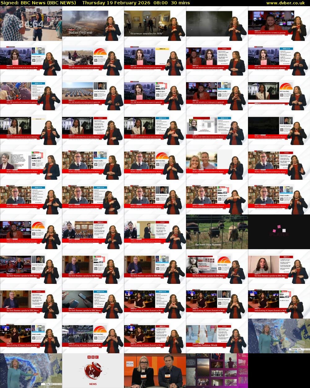 Signed: BBC News (BBC NEWS) Thursday 19 February 2026 08:00 - 08:30