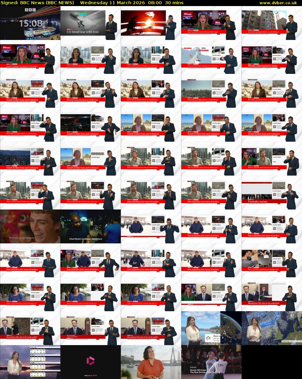 Signed: BBC News (BBC NEWS) Wednesday 11 March 2026 08:00 - 08:30