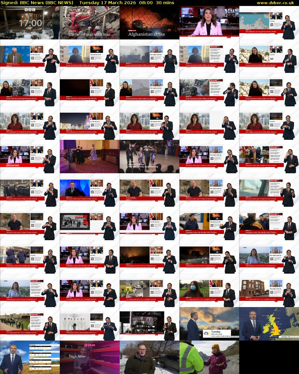 Signed: BBC News (BBC NEWS) Tuesday 17 March 2026 08:00 - 08:30