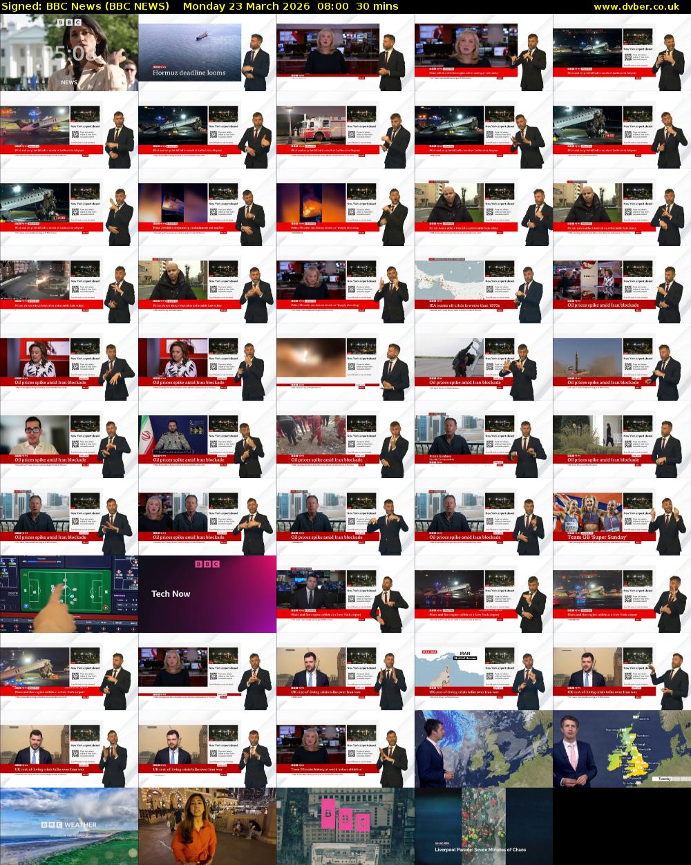 Signed: BBC News (BBC NEWS) Monday 23 March 2026 08:00 - 08:30