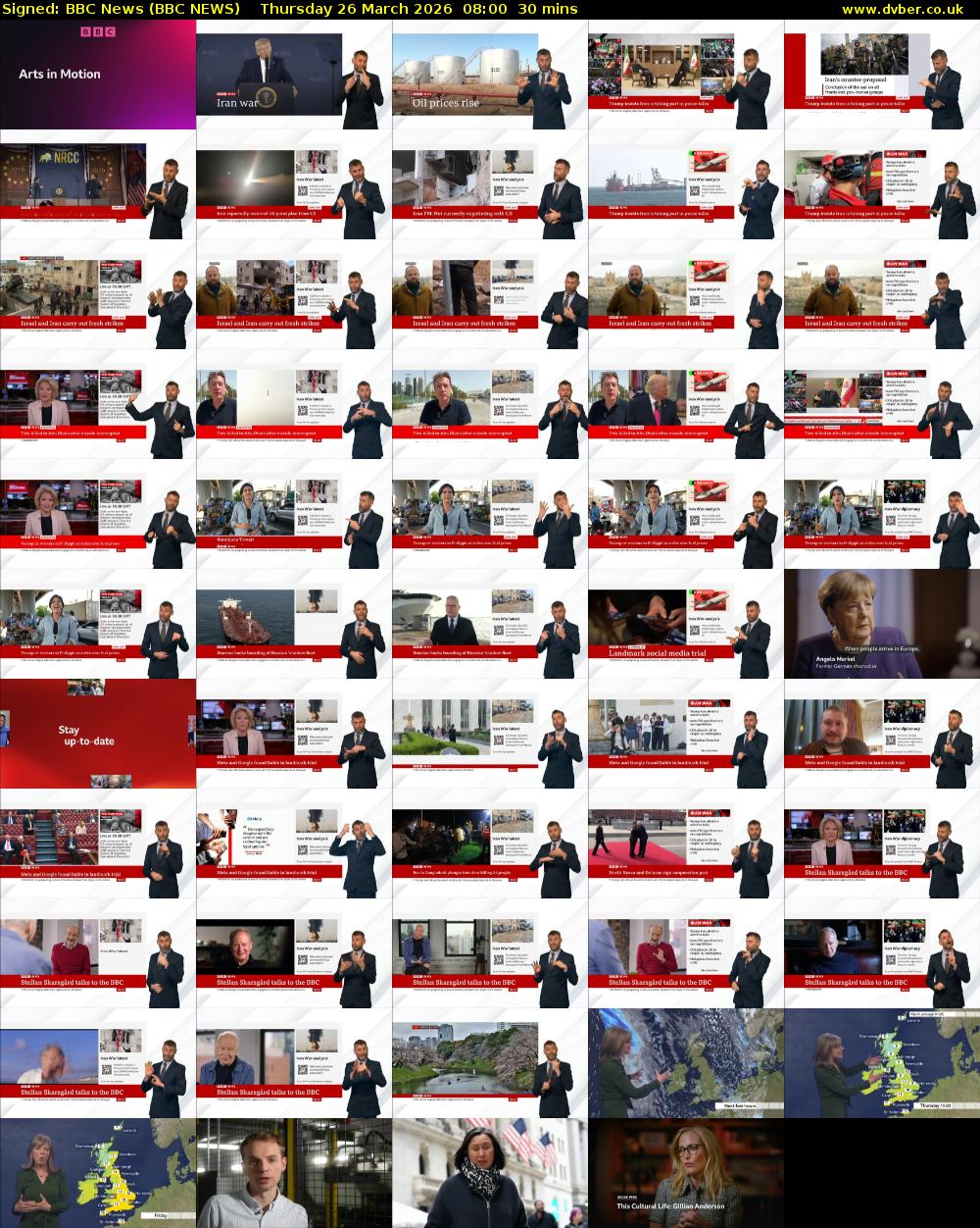 Signed: BBC News (BBC NEWS) Thursday 26 March 2026 08:00 - 08:30