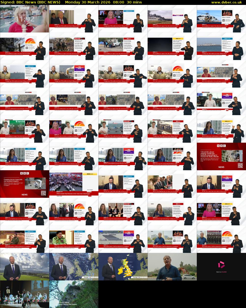 Signed: BBC News (BBC NEWS) Monday 30 March 2026 08:00 - 08:30