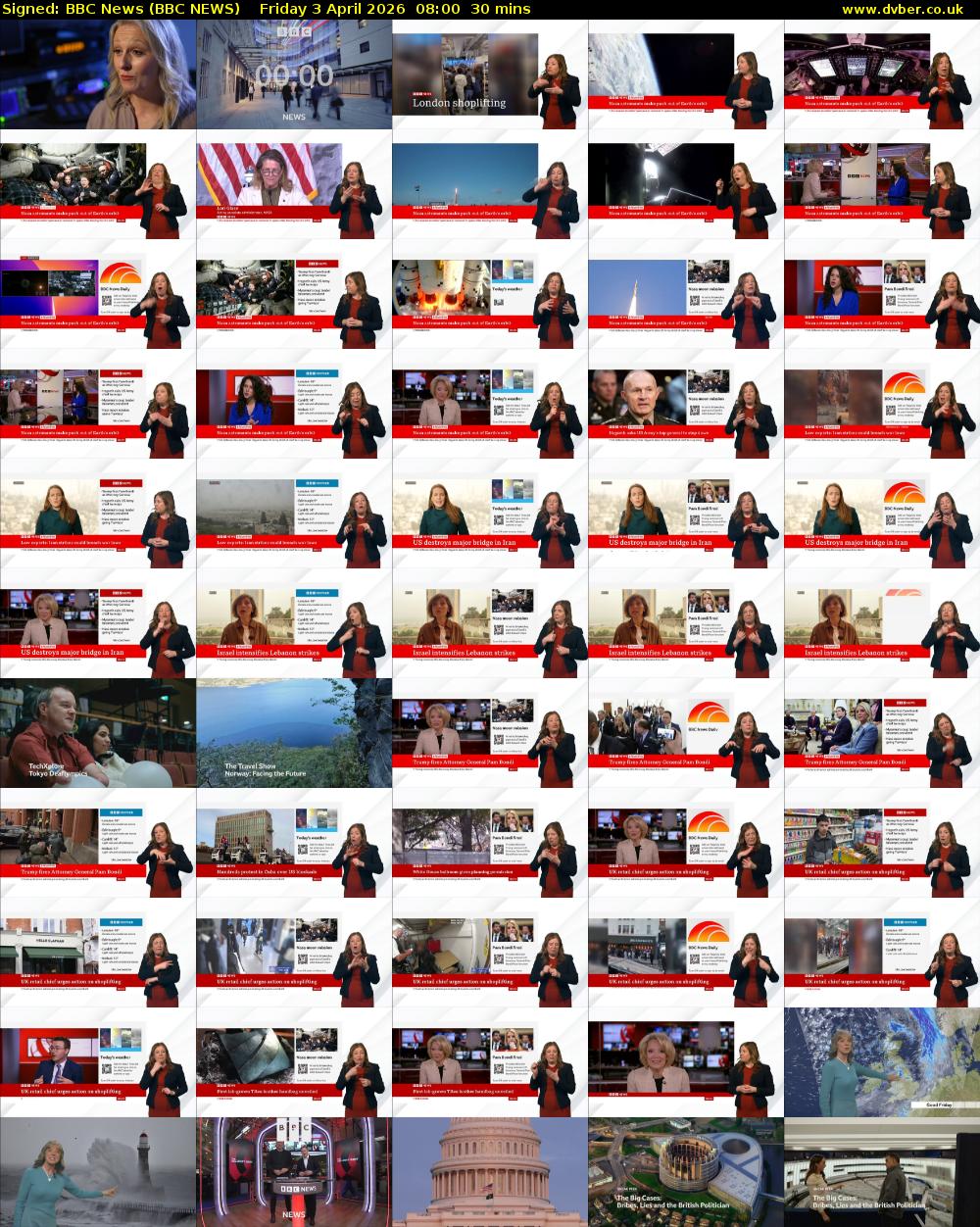 Signed: BBC News (BBC NEWS) Friday 3 April 2026 08:00 - 08:30