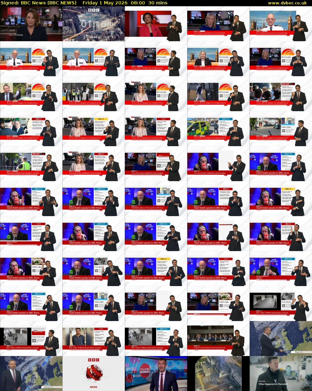 Signed: BBC News (BBC NEWS) Friday 1 May 2026 08:00 - 08:30