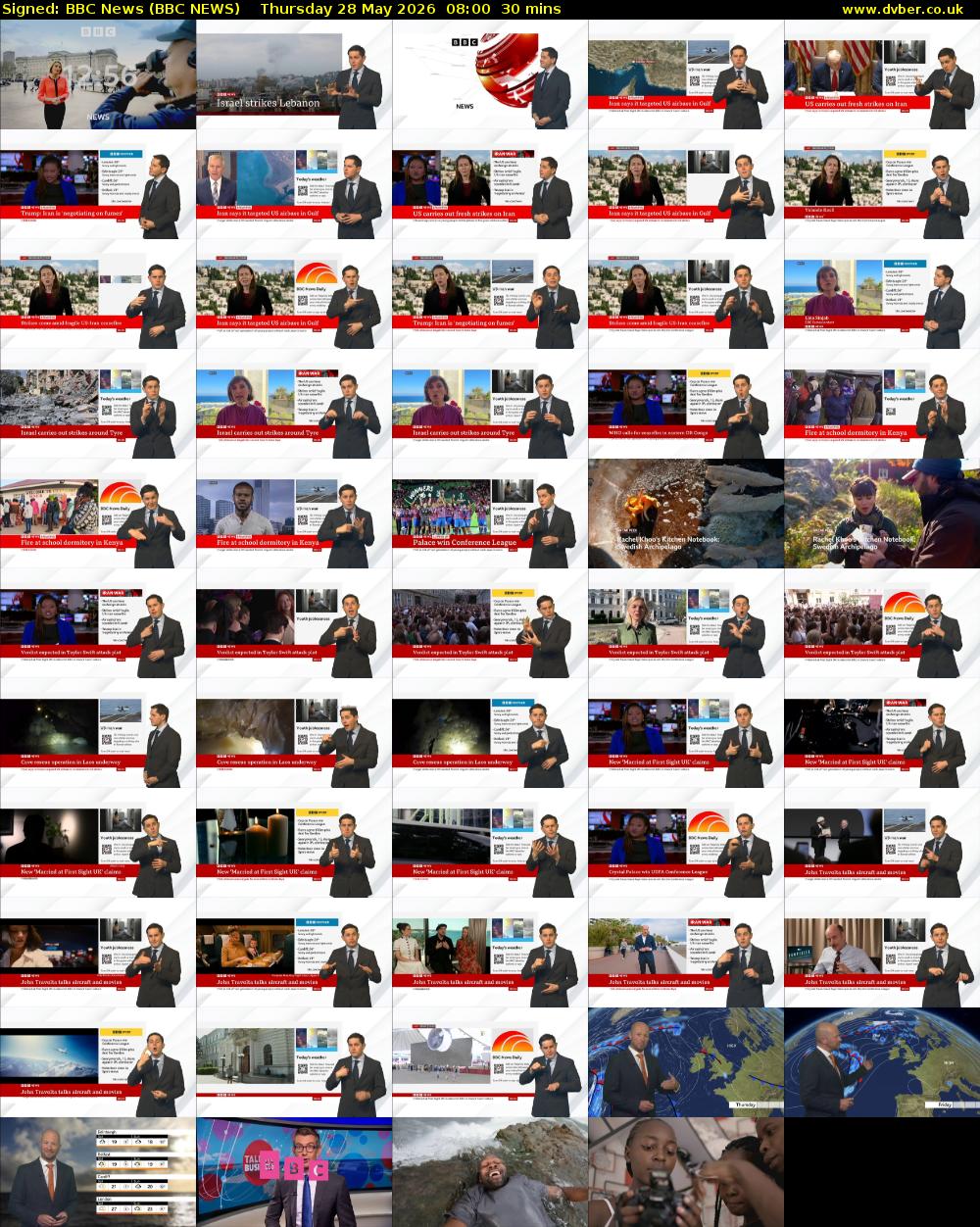 Signed: BBC News (BBC NEWS) Thursday 28 May 2026 08:00 - 08:30