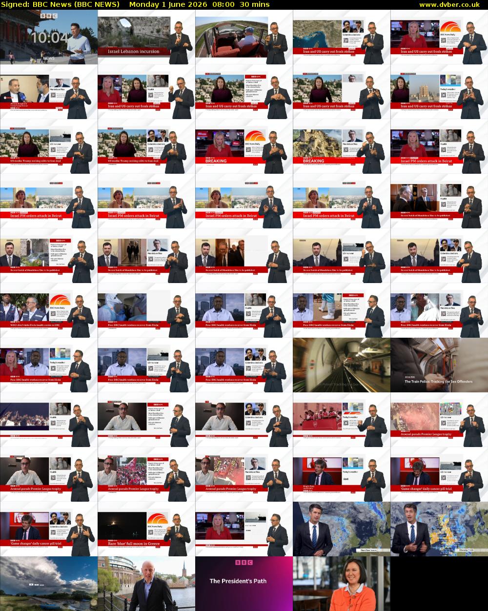 Signed: BBC News (BBC NEWS) Monday 1 June 2026 08:00 - 08:30