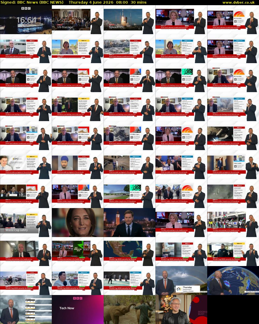 Signed: BBC News (BBC NEWS) Thursday 4 June 2026 08:00 - 08:30