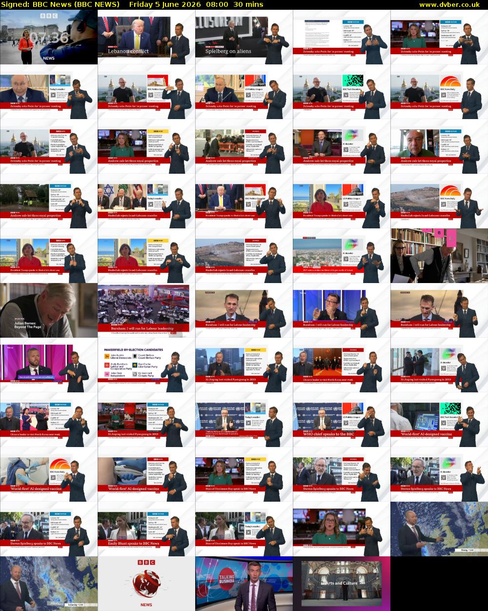 Signed: BBC News (BBC NEWS) Friday 5 June 2026 08:00 - 08:30