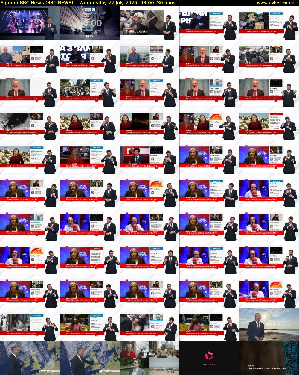 Signed: BBC News (BBC NEWS) Wednesday 22 July 2026 08:00 - 08:30