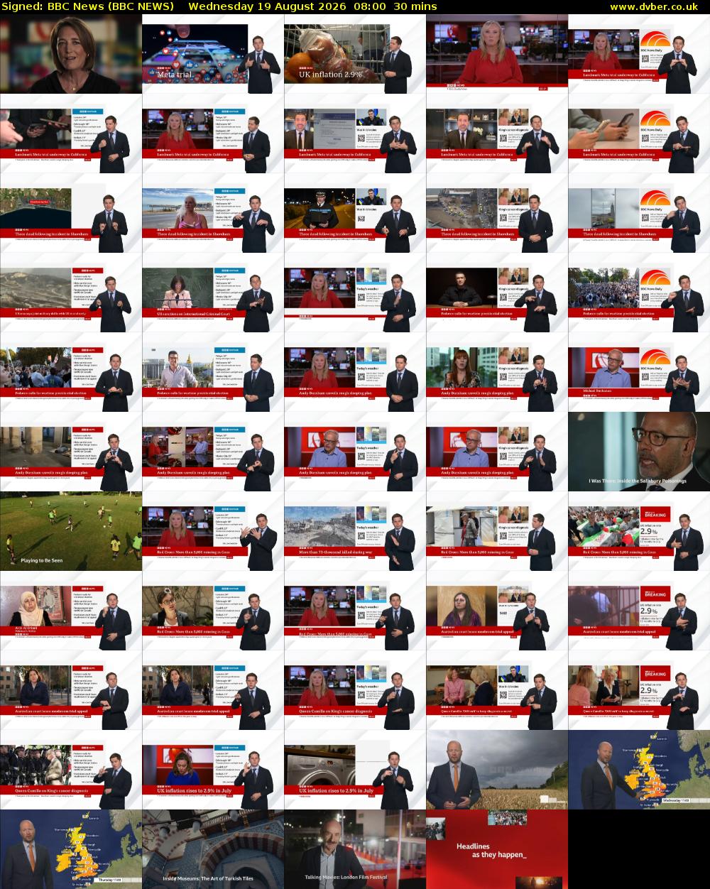 Signed: BBC News (BBC NEWS) Wednesday 19 August 2026 08:00 - 08:30