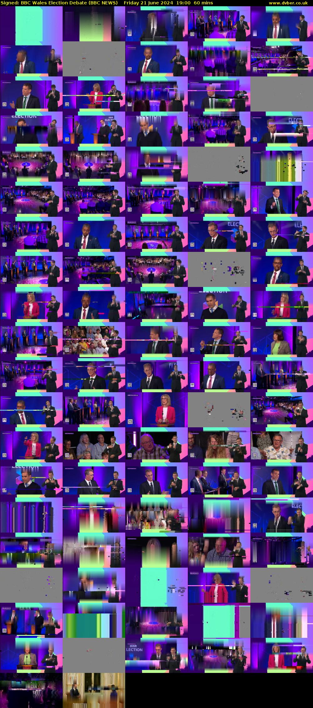 Signed: BBC Wales Election Debate (BBC NEWS) Friday 21 June 2024 19:00 - 20:00