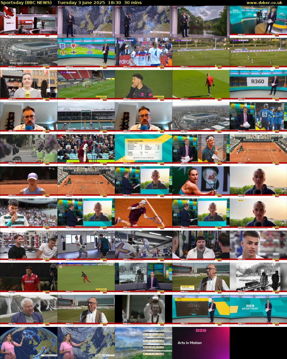 Sportsday (BBC NEWS) Tuesday 3 June 2025 18:30 - 19:00