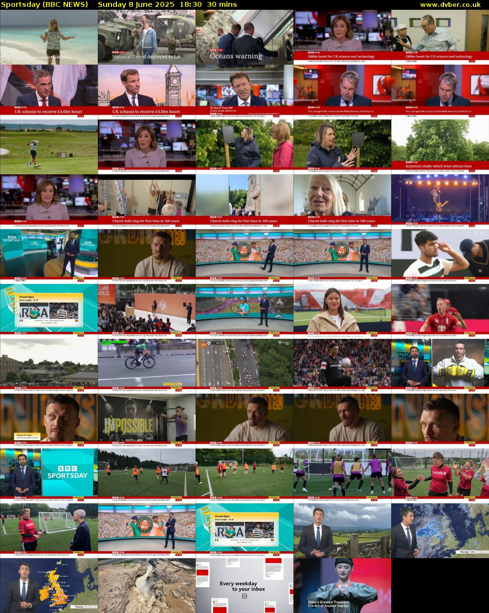 Sportsday (BBC NEWS) Sunday 8 June 2025 18:30 - 19:00