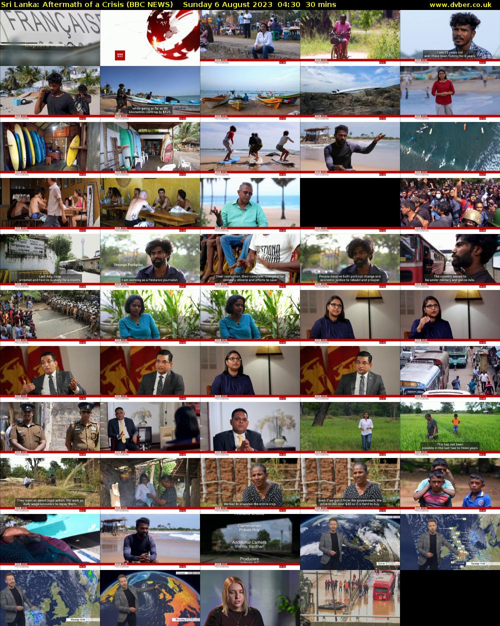 Sri Lanka: Aftermath of a Crisis (BBC NEWS) Sunday 6 August 2023 04:30 - 05:00