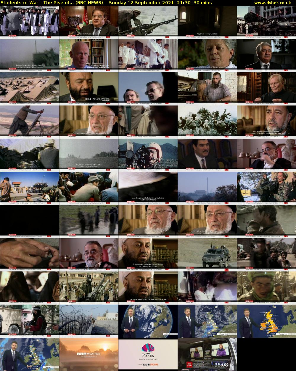 Students of War - The Rise of... (BBC NEWS) Sunday 12 September 2021 21:30 - 22:00