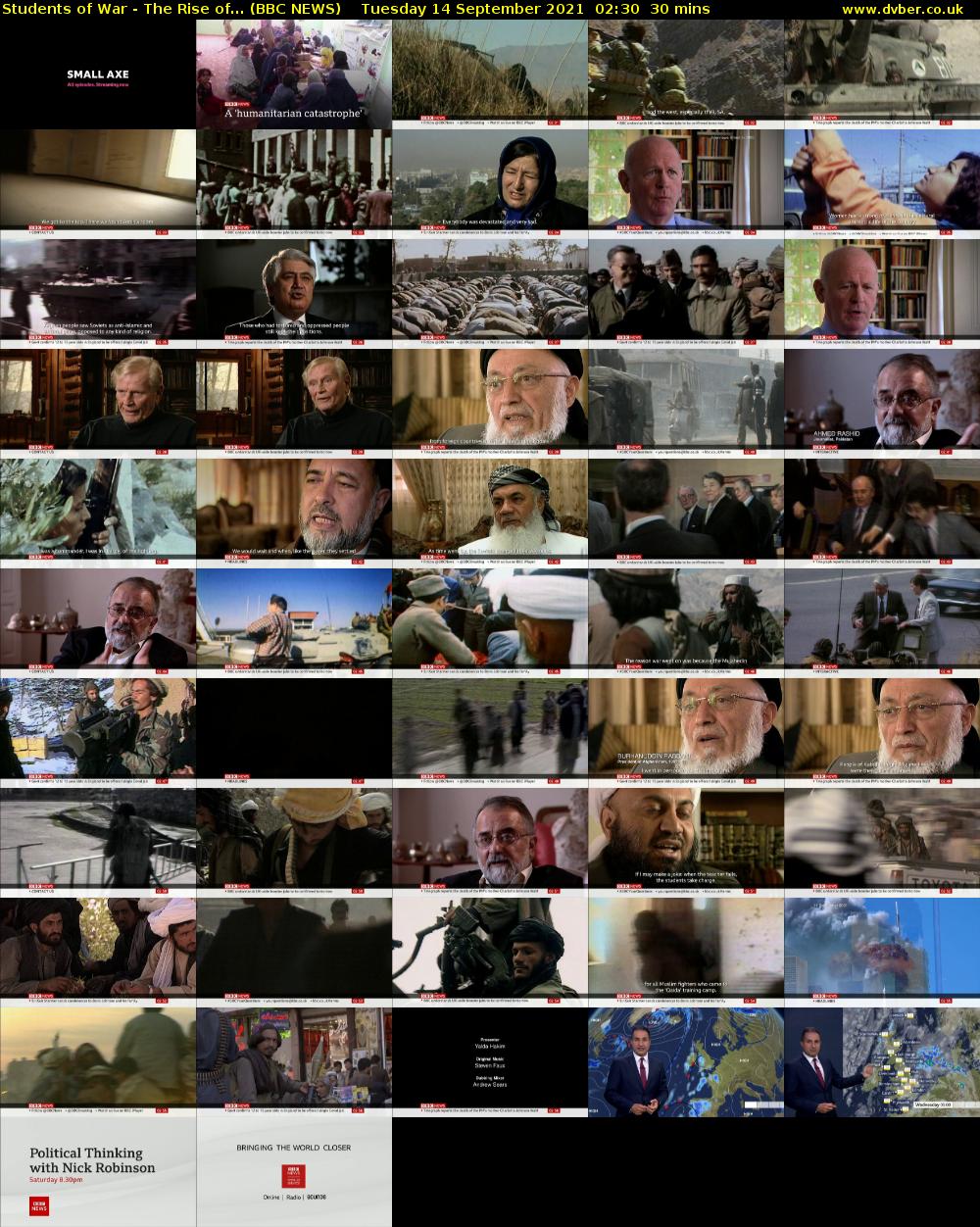 Students of War - The Rise of... (BBC NEWS) Tuesday 14 September 2021 02:30 - 03:00
