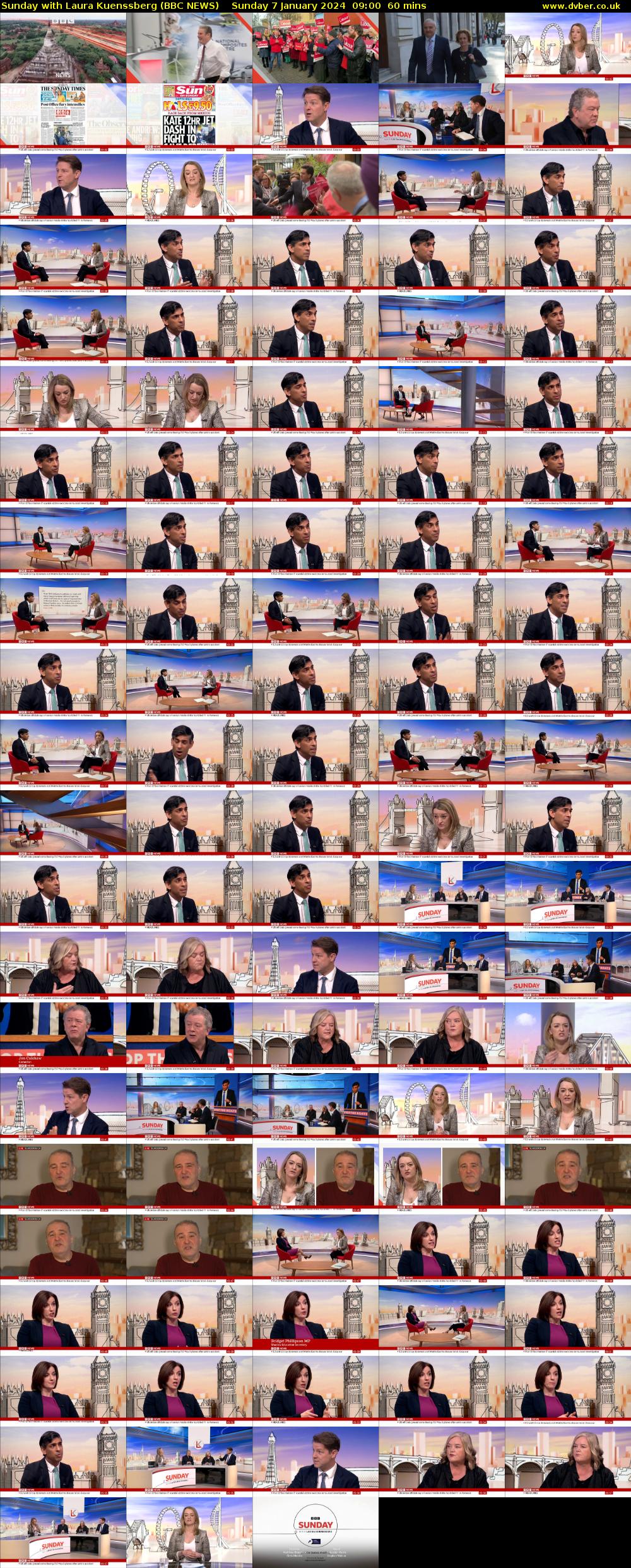 Sunday with Laura Kuenssberg (BBC NEWS) Sunday 7 January 2024 09:00 - 10:00