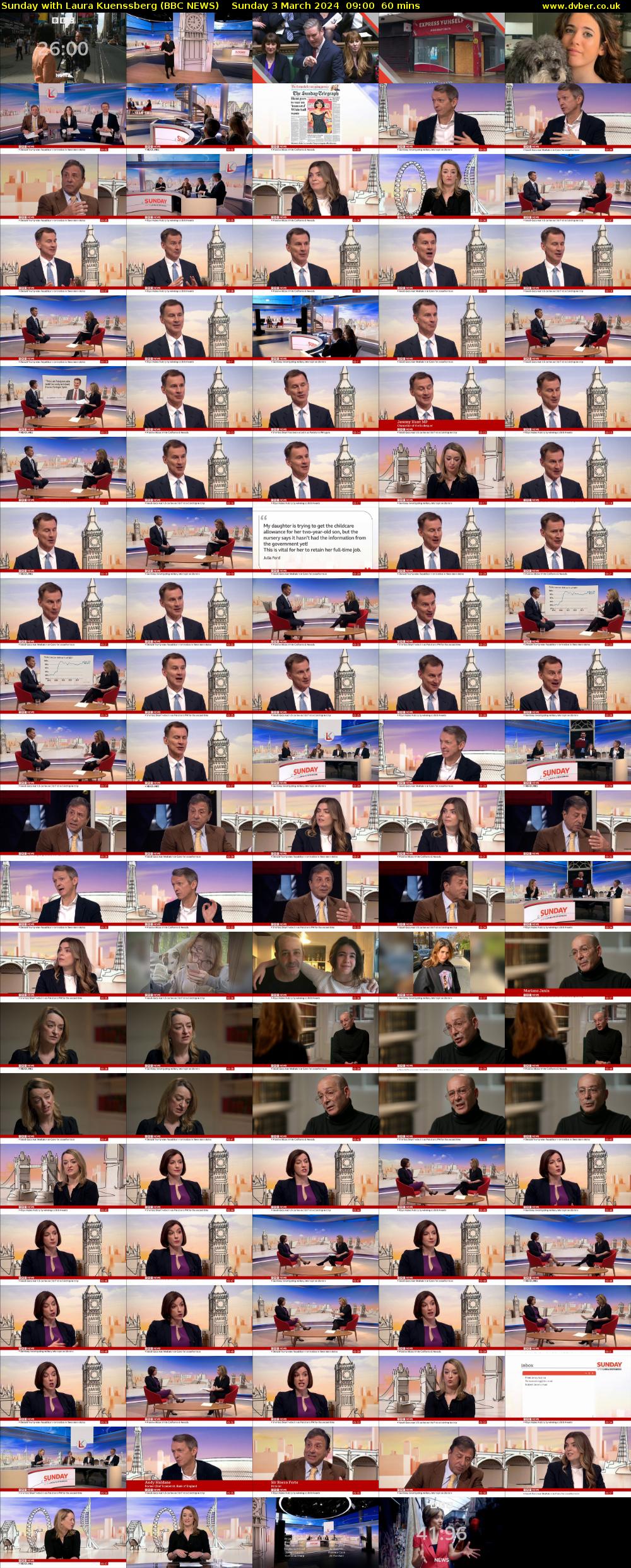 Sunday with Laura Kuenssberg (BBC NEWS) Sunday 3 March 2024 09:00 - 10:00