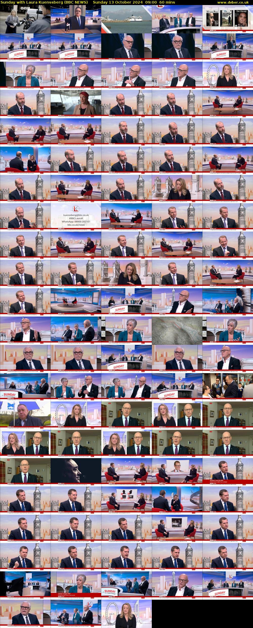 Sunday with Laura Kuenssberg (BBC NEWS) Sunday 13 October 2024 09:00 - 10:00