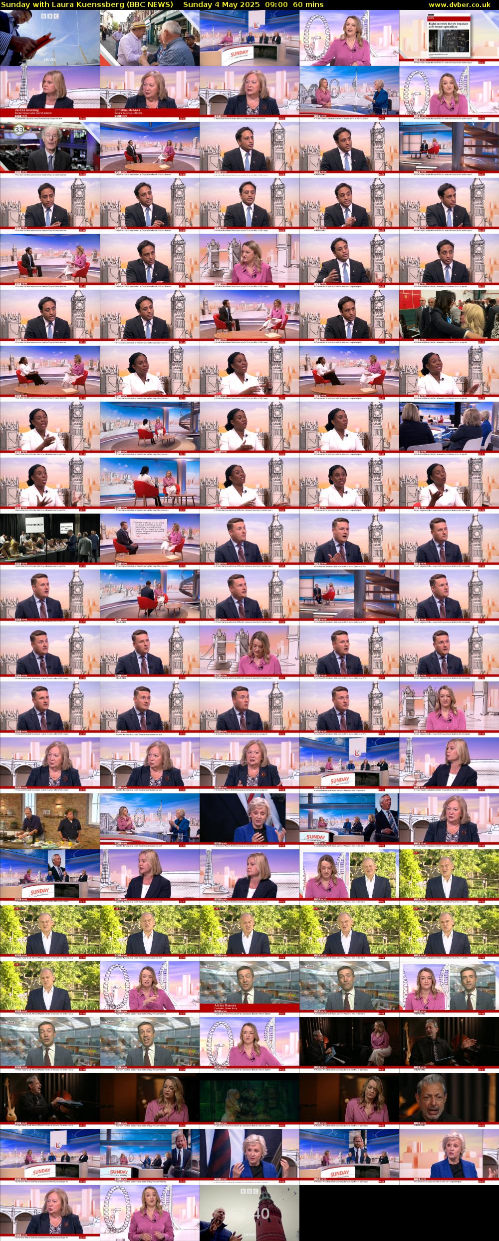 Sunday with Laura Kuenssberg (BBC NEWS) Sunday 4 May 2025 09:00 - 10:00