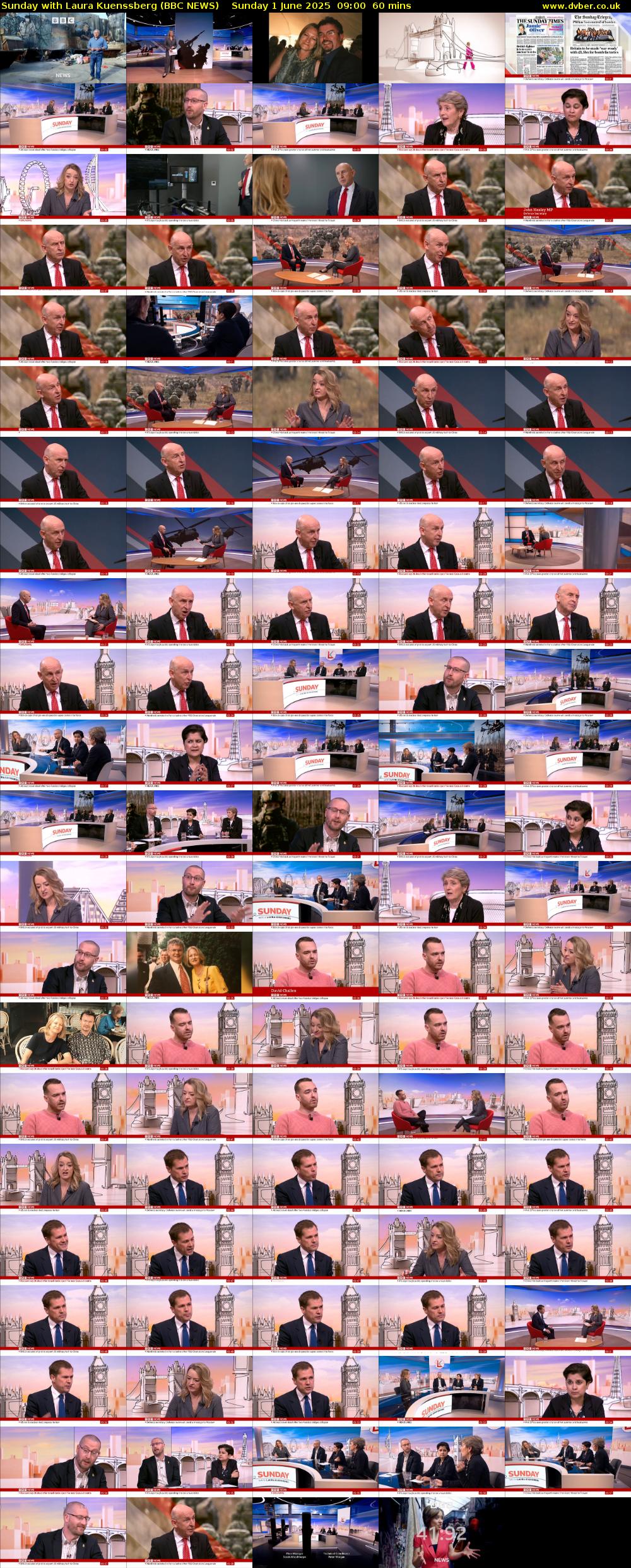 Sunday with Laura Kuenssberg (BBC NEWS) Sunday 1 June 2025 09:00 - 10:00