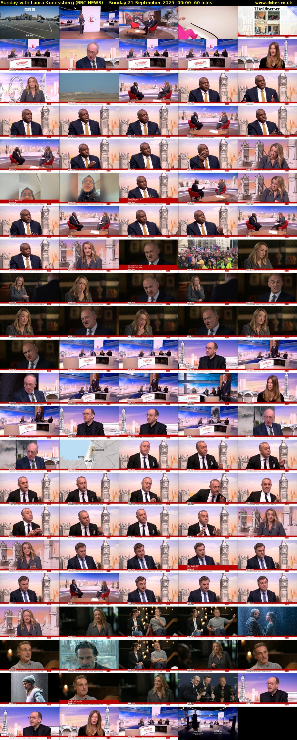 Sunday with Laura Kuenssberg (BBC NEWS) Sunday 21 September 2025 09:00 - 10:00