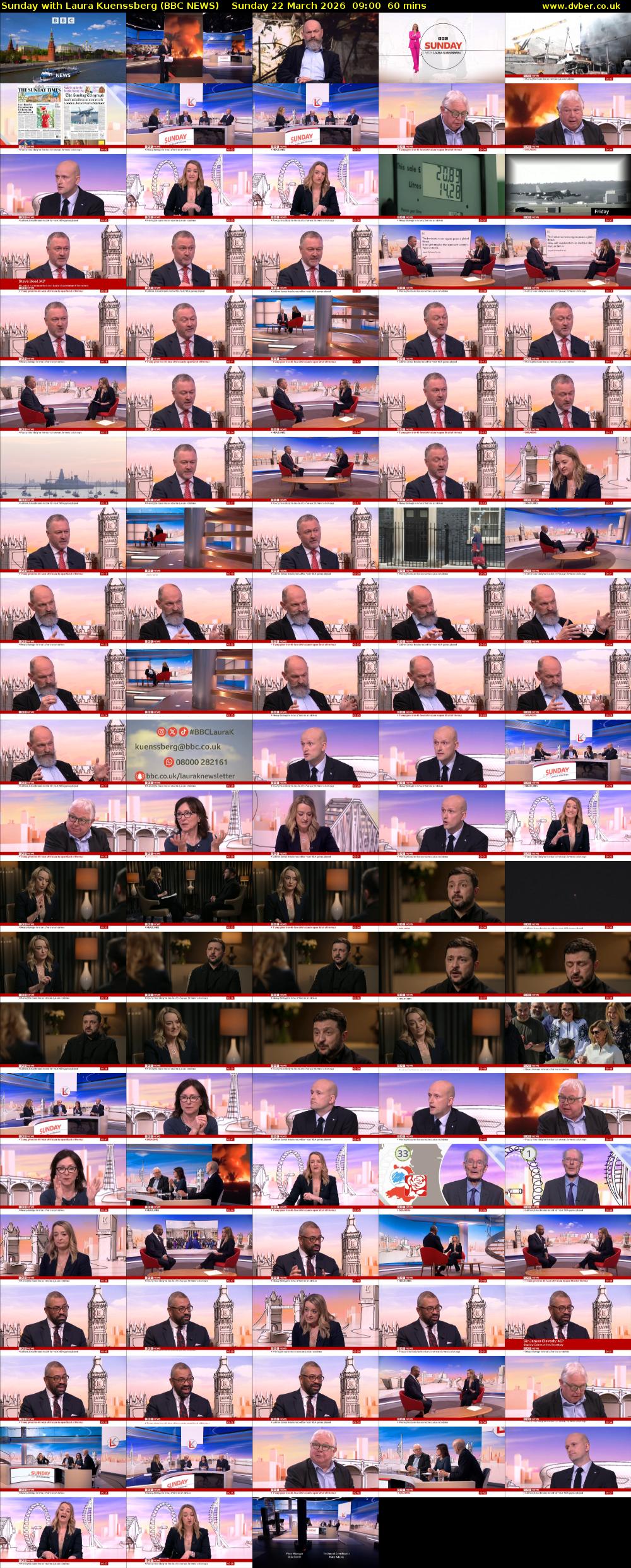 Sunday with Laura Kuenssberg (BBC NEWS) Sunday 22 March 2026 09:00 - 10:00