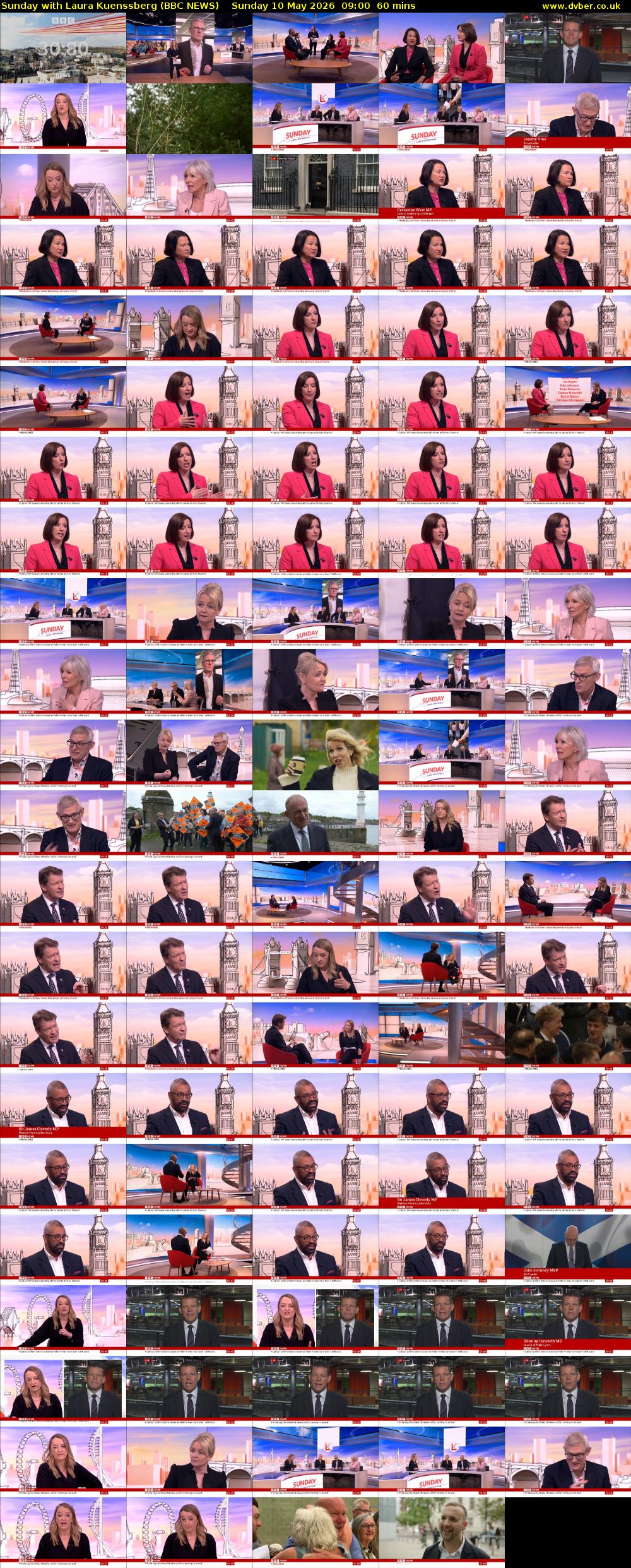 Sunday with Laura Kuenssberg (BBC NEWS) Sunday 10 May 2026 09:00 - 10:00