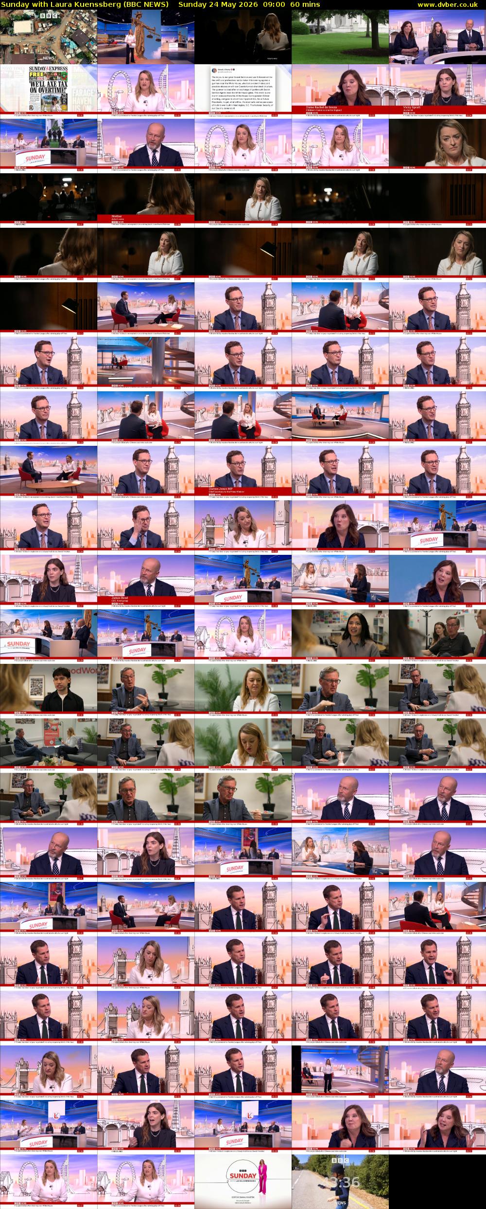 Sunday with Laura Kuenssberg (BBC NEWS) Sunday 24 May 2026 09:00 - 10:00