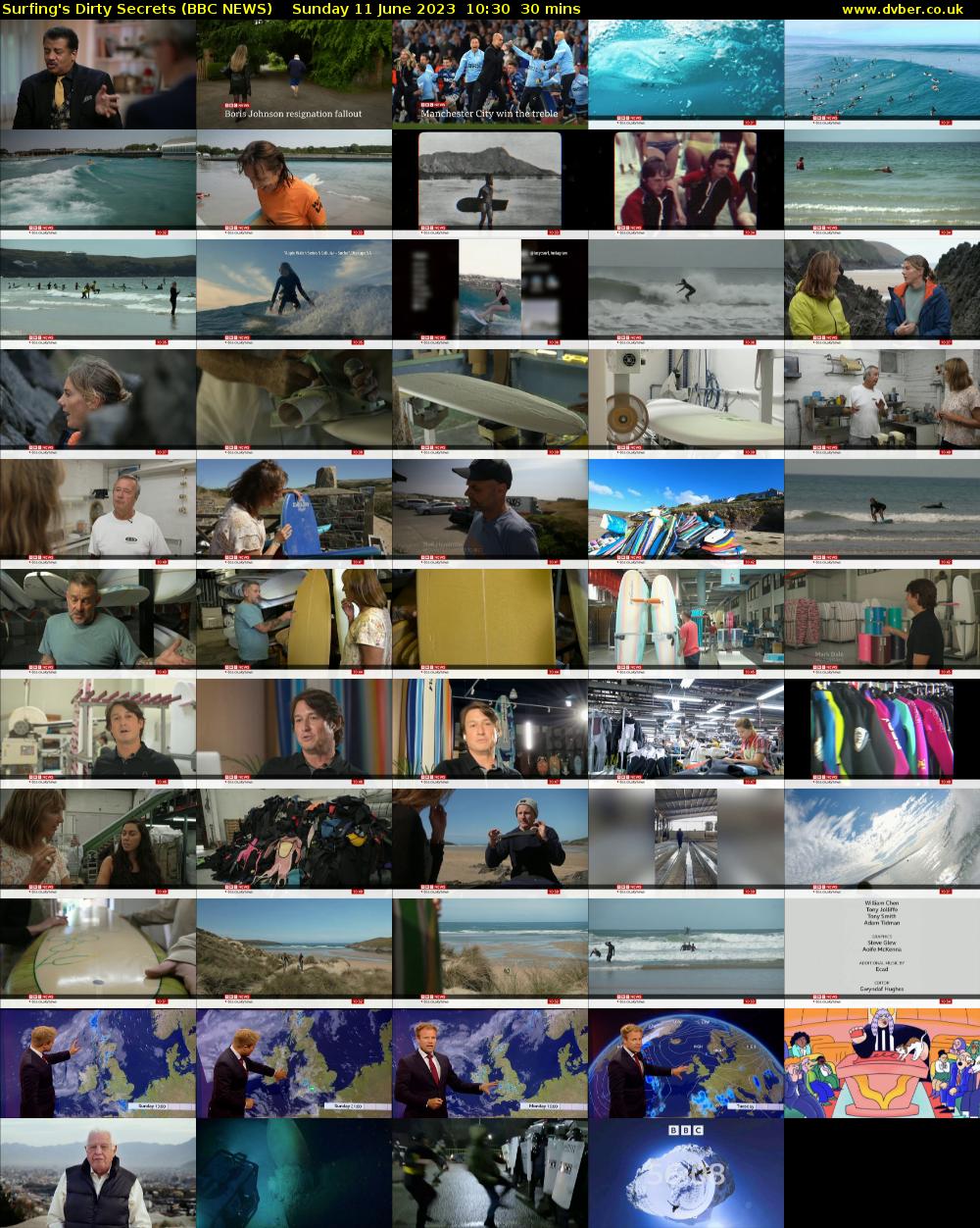 Surfing's Dirty Secrets (BBC NEWS) Sunday 11 June 2023 10:30 - 11:00