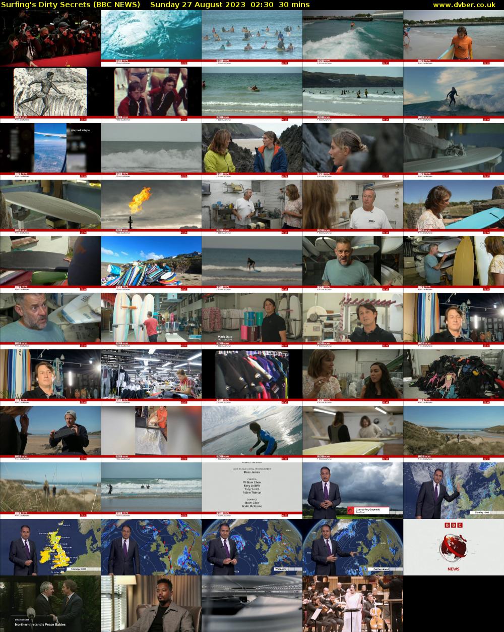 Surfing's Dirty Secrets (BBC NEWS) Sunday 27 August 2023 02:30 - 03:00