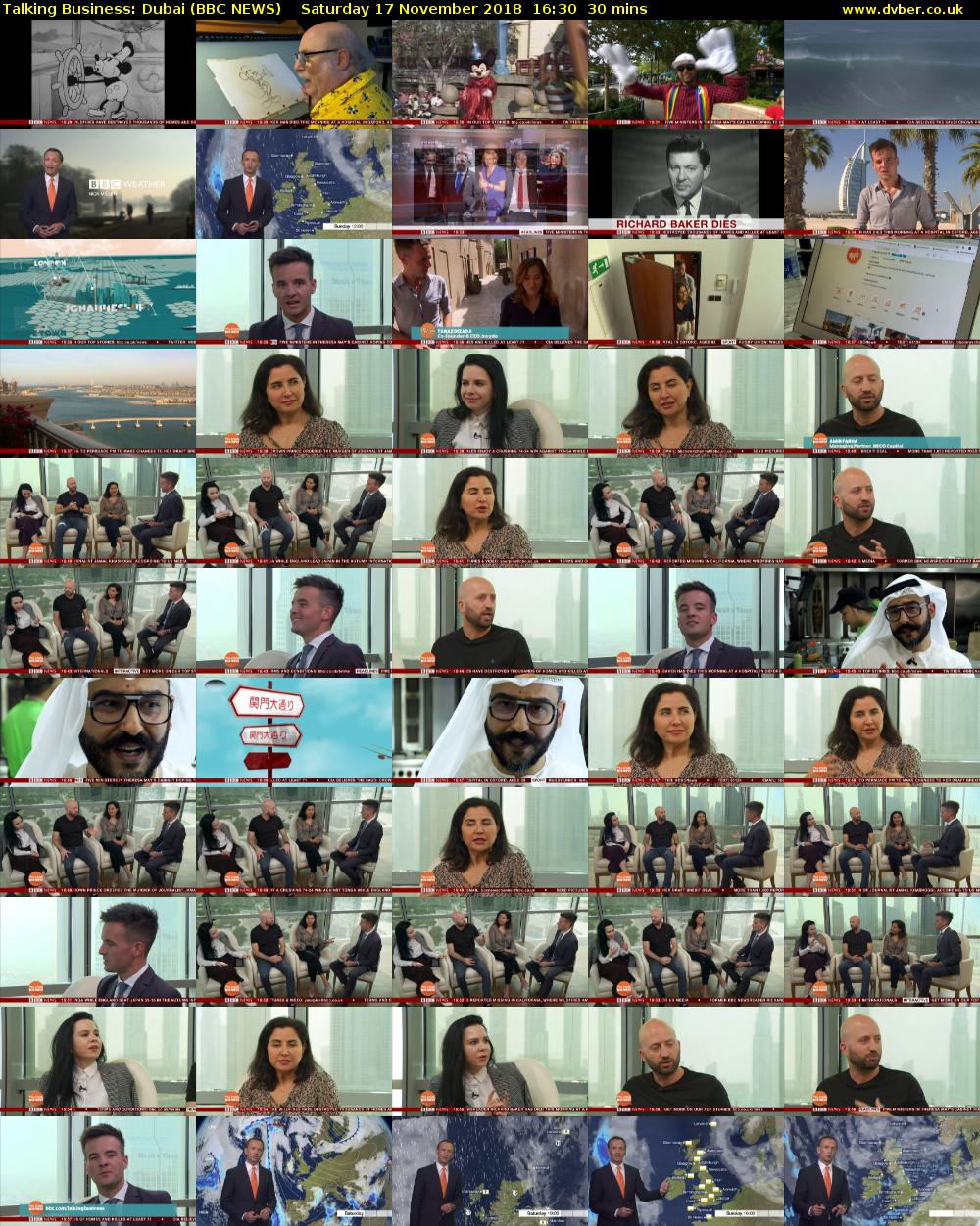 Talking Business: Dubai (BBC NEWS) Saturday 17 November 2018 16:30 - 17:00