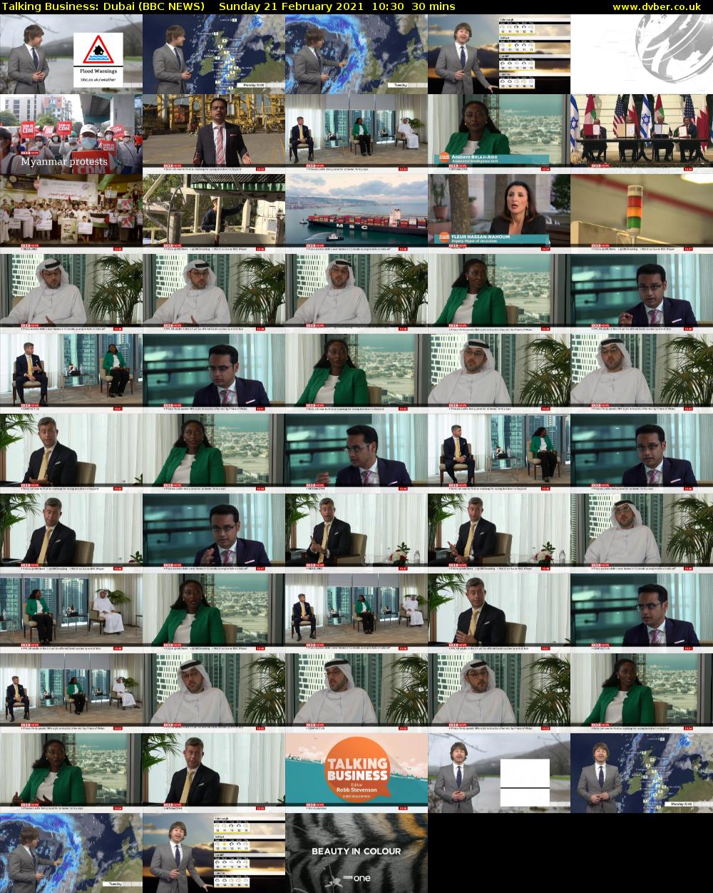 Talking Business: Dubai (BBC NEWS) Sunday 21 February 2021 10:30 - 11:00