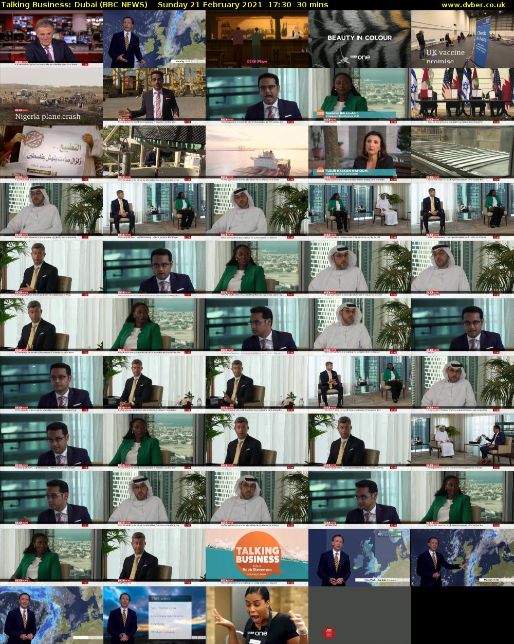 Talking Business: Dubai (BBC NEWS) Sunday 21 February 2021 17:30 - 18:00