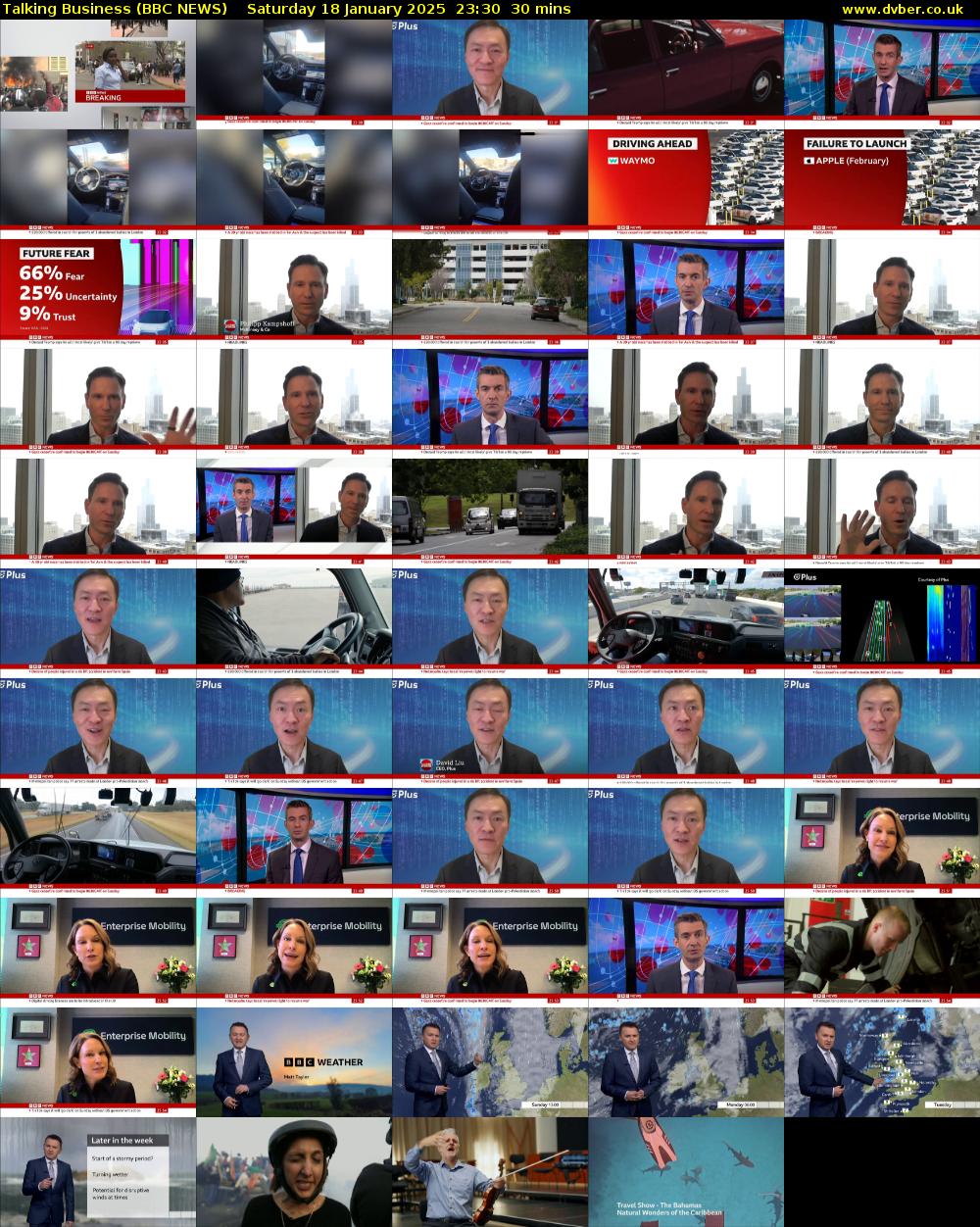 Talking Business (BBC NEWS) Saturday 18 January 2025 23:30 - 00:00