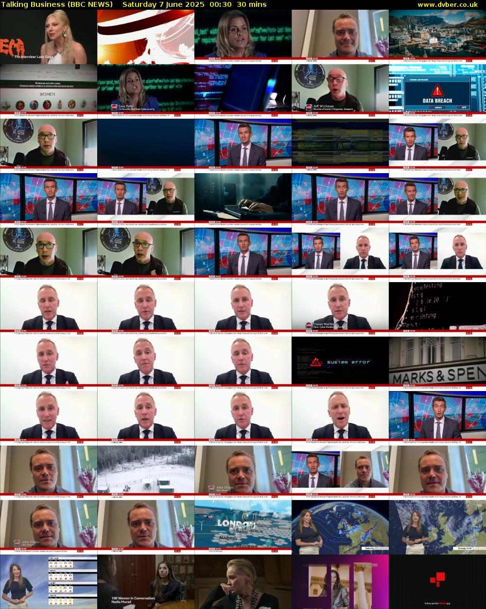 Talking Business (BBC NEWS) Saturday 7 June 2025 00:30 - 01:00