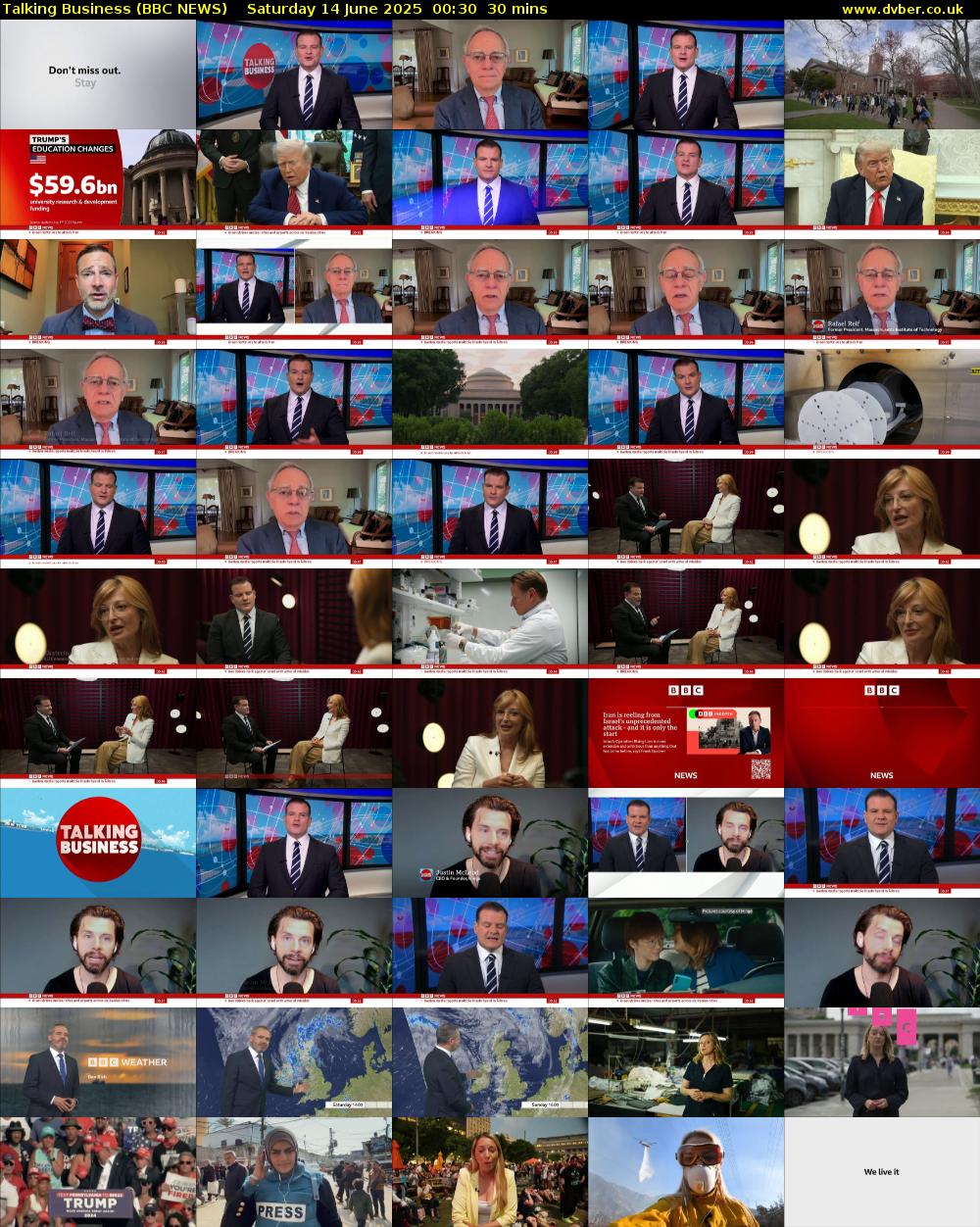 Talking Business (BBC NEWS) Saturday 14 June 2025 00:30 - 01:00