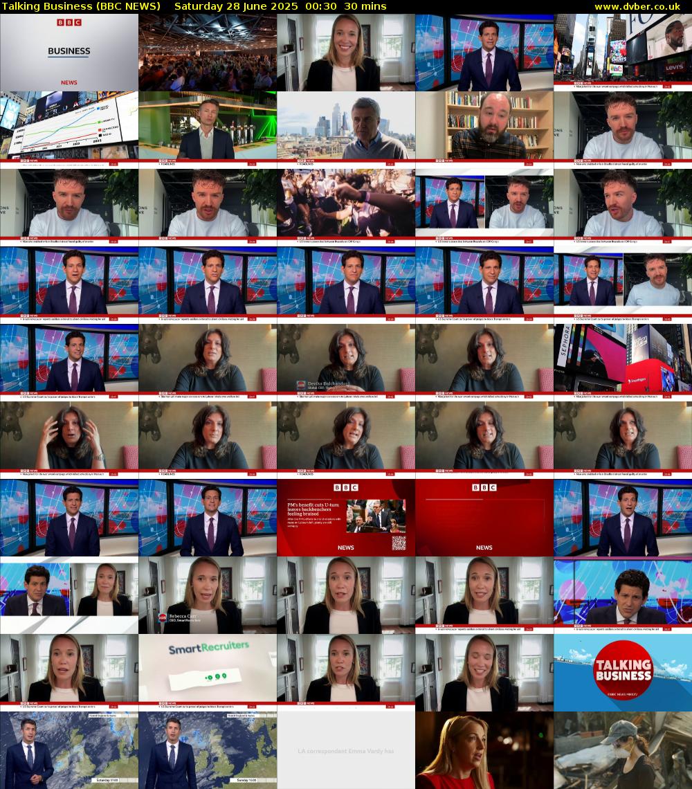 Talking Business (BBC NEWS) Saturday 28 June 2025 00:30 - 01:00