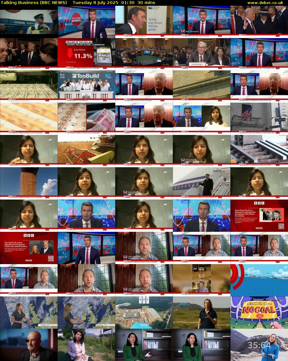 Talking Business (BBC NEWS) Tuesday 8 July 2025 01:30 - 02:00
