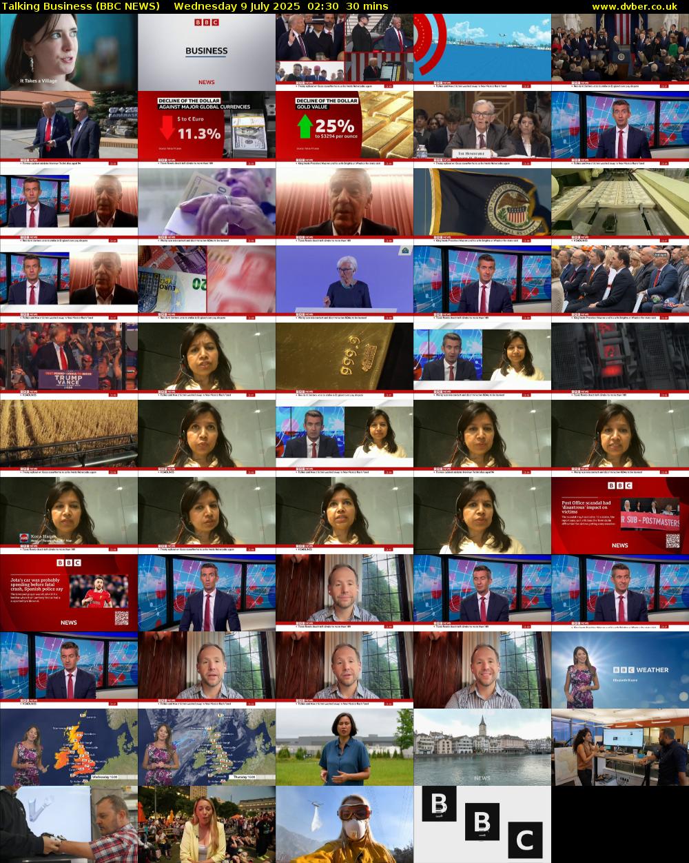 Talking Business (BBC NEWS) Wednesday 9 July 2025 02:30 - 03:00