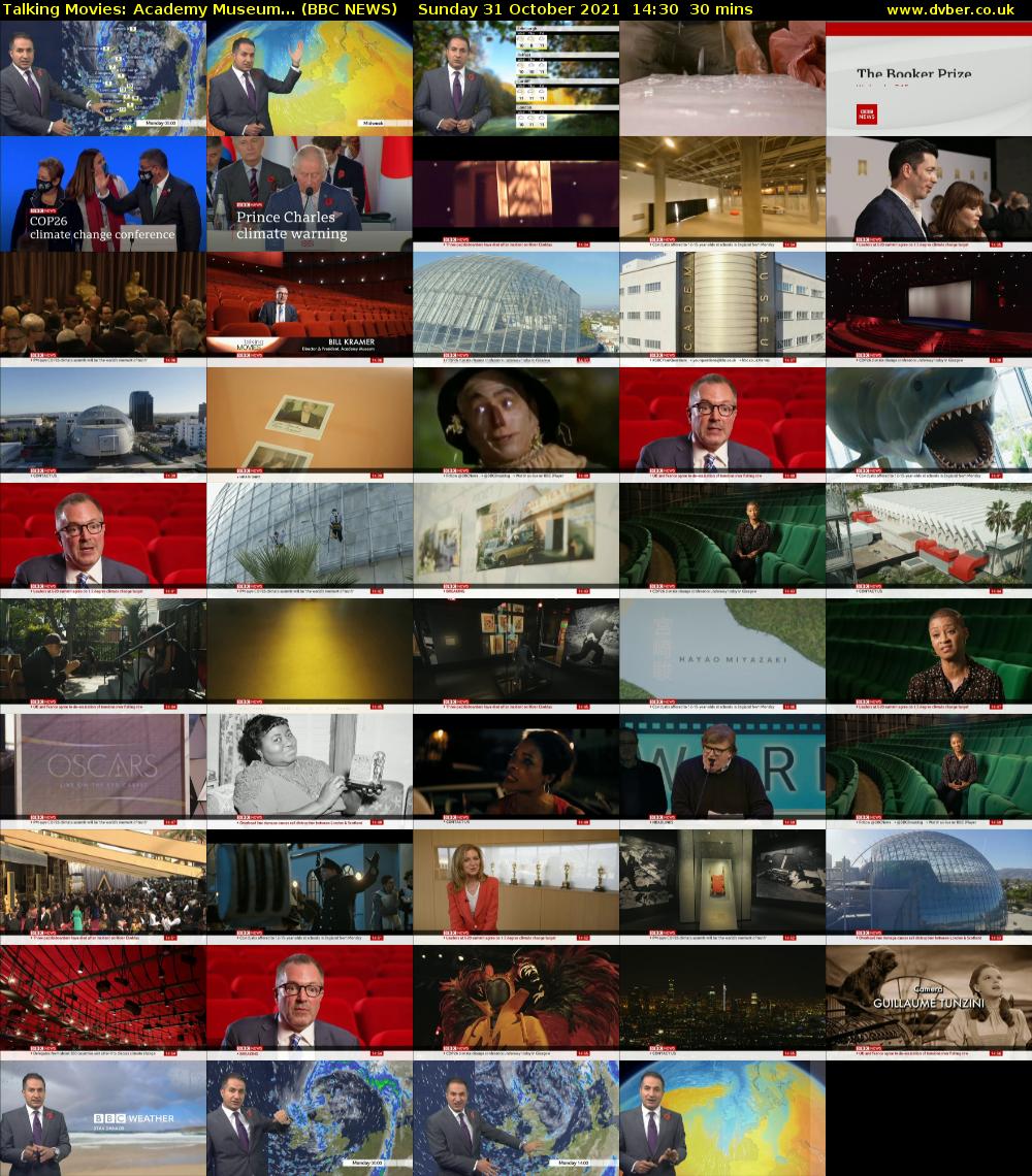 Talking Movies: Academy Museum... (BBC NEWS) Sunday 31 October 2021 14:30 - 15:00