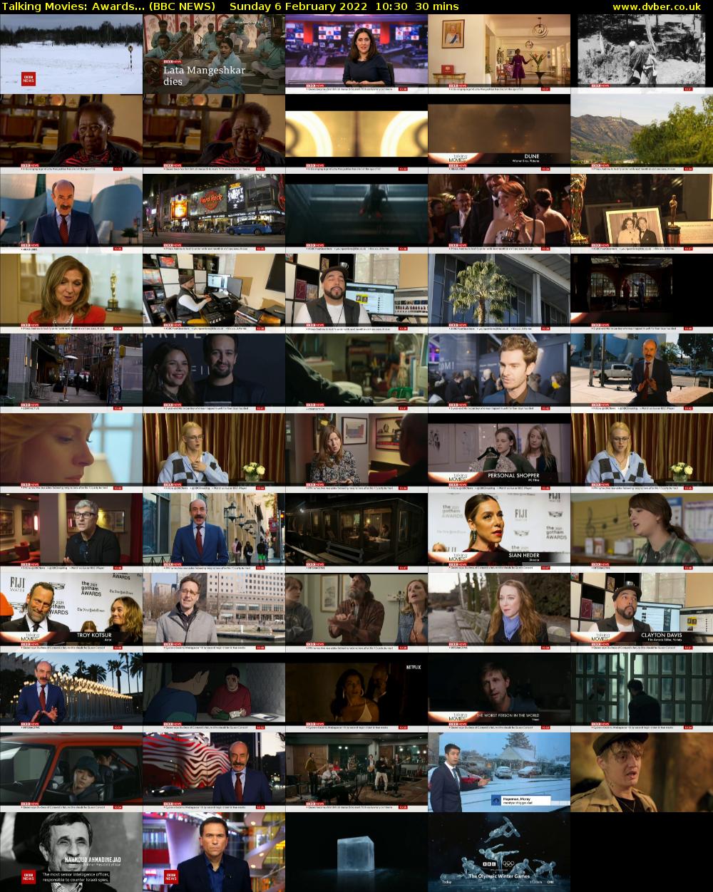 Talking Movies: Awards... (BBC NEWS) Sunday 6 February 2022 10:30 - 11:00