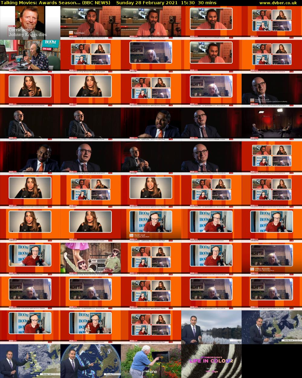 Talking Movies: Awards Season... (BBC NEWS) Sunday 28 February 2021 15:30 - 16:00
