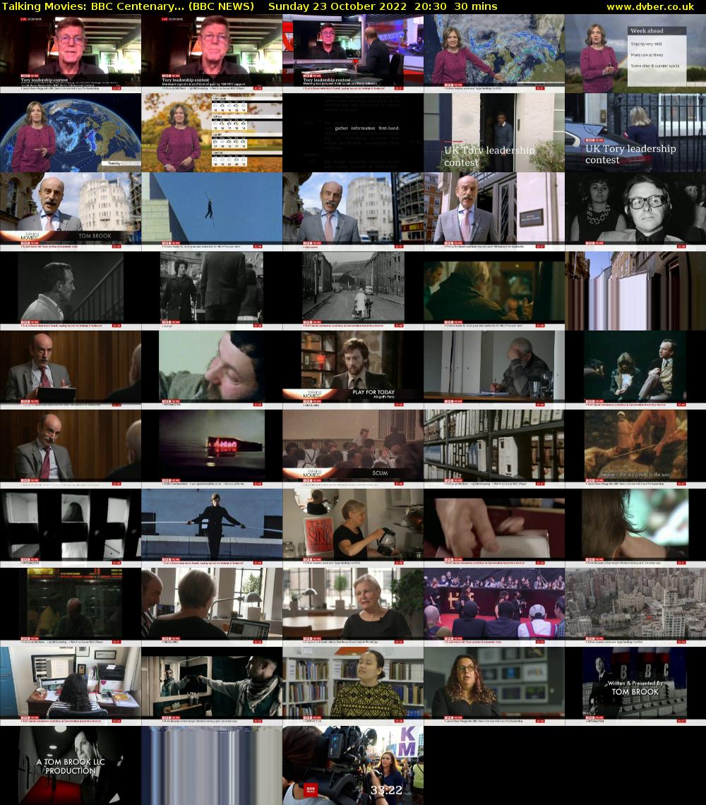 Talking Movies: BBC Centenary... (BBC NEWS) Sunday 23 October 2022 20:30 - 21:00